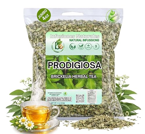 Prodigiosa Herbal Tea - 4 oz (113g) - 100% Natural Mexican Herb - Wildcrafted Brickellia - Vegan, Non-GMO - Loose Leaf Herbal Infusion - by