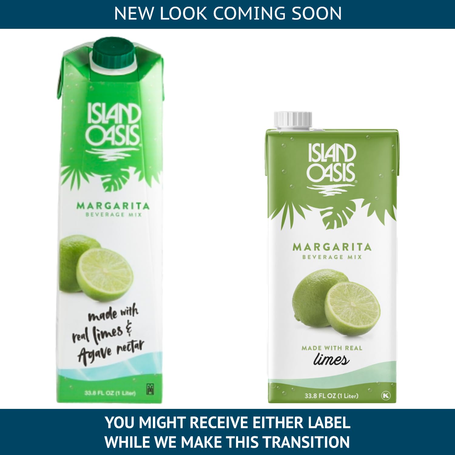 Island Oasis Margarita Beverage Mix, 1 Liter