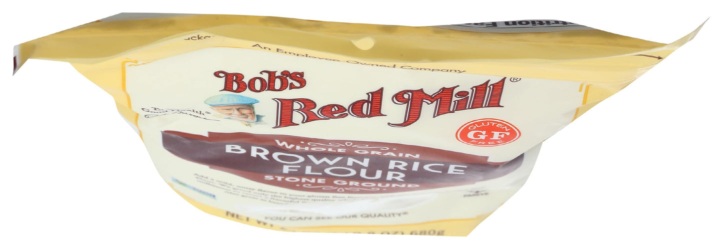 Bob's Red Mill Brown Rice Flour, 24oz (Pack of 1) - Non GMO, Whole Grain, Vegan, Kosher