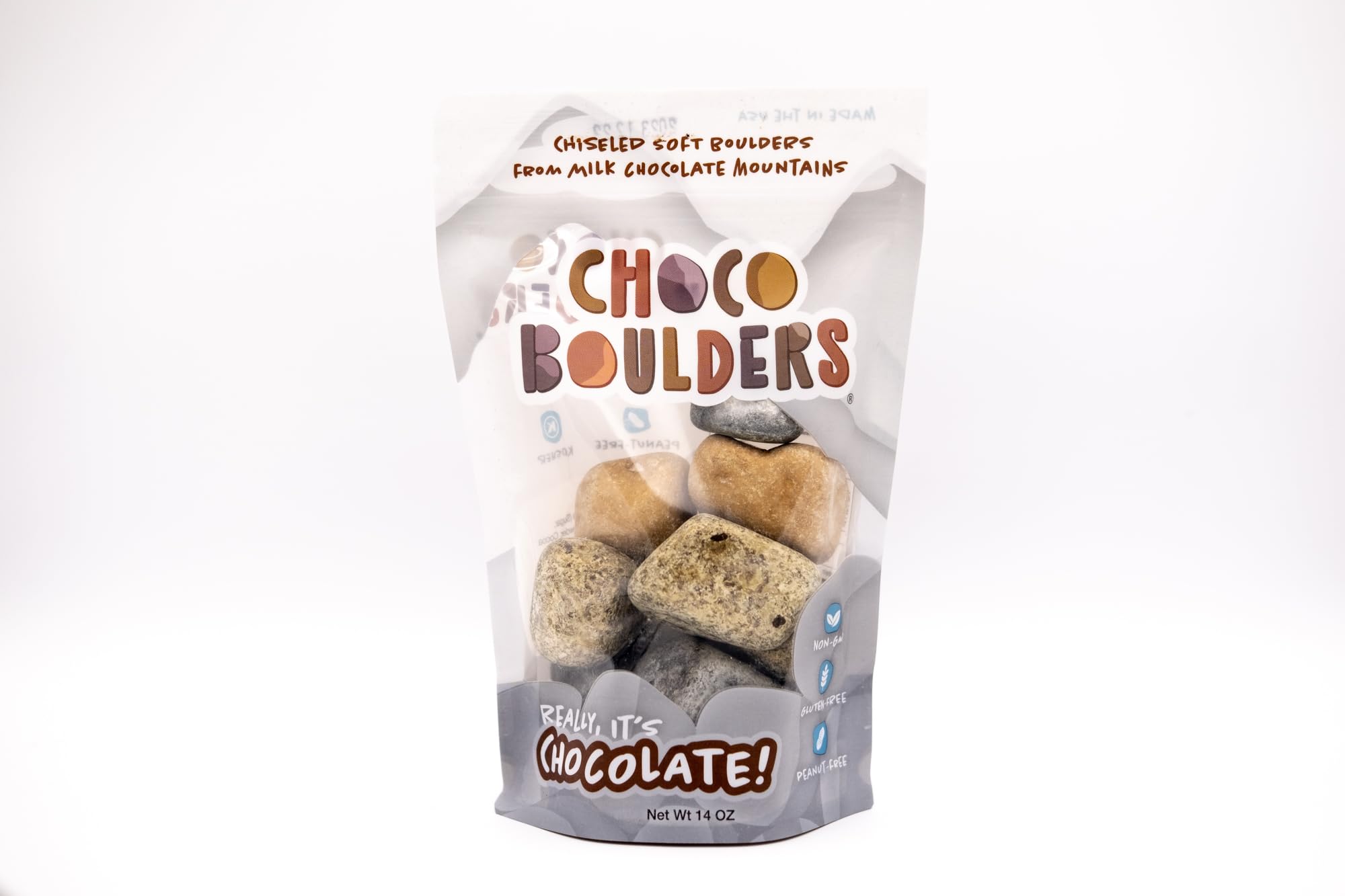Chocoboulders Chocorocks Kimmie Candy mixed (silver/gold/bronze) 14oz Bag, Big