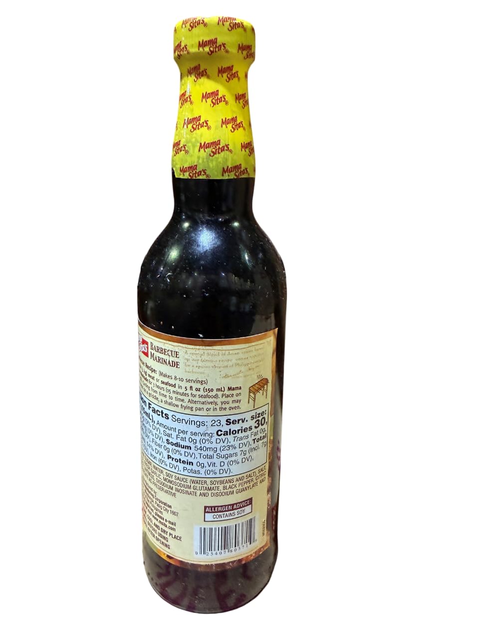 Mama Sitas Barbecue Marinade - 11.83 fl. oz (Pack of 2)