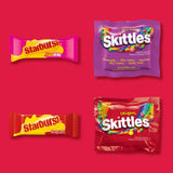 SKITTLES Original, Wild Berry & STARBURST Original and FaveReds Fun Size Chewy Candy Variety Pack, Party Size, 20.13 Oz Bulk Candy
