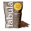 Fabula Low Acid Coffee, USDA Organic Ground Coffee Medium Roast - Non GMO - No Molds - Mycotoxins Pesticides Free - Single Origin Coffee - 12 oz