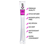 Sticksology Fruity Forest Tea Sticks - Fruity Black Tea Infuser Sticks, Mess-Free Tea Stirrers, Medium Caffeine, 15 Pack