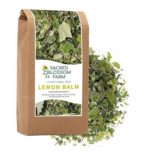Lemon Balm Tea (Melissa officinalis) Loose Leaf | Organically Grown in Wisconsin | Calming Herbal Tea | 4.9 oz (69 Servings) | Single Source