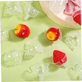 KOCKSHION 120pcs Clear Chocolate Wrapper Holder Chocolate Flower Decoration Base for Bouquets Stable Candy Packaging Case for Birthdays Weddings