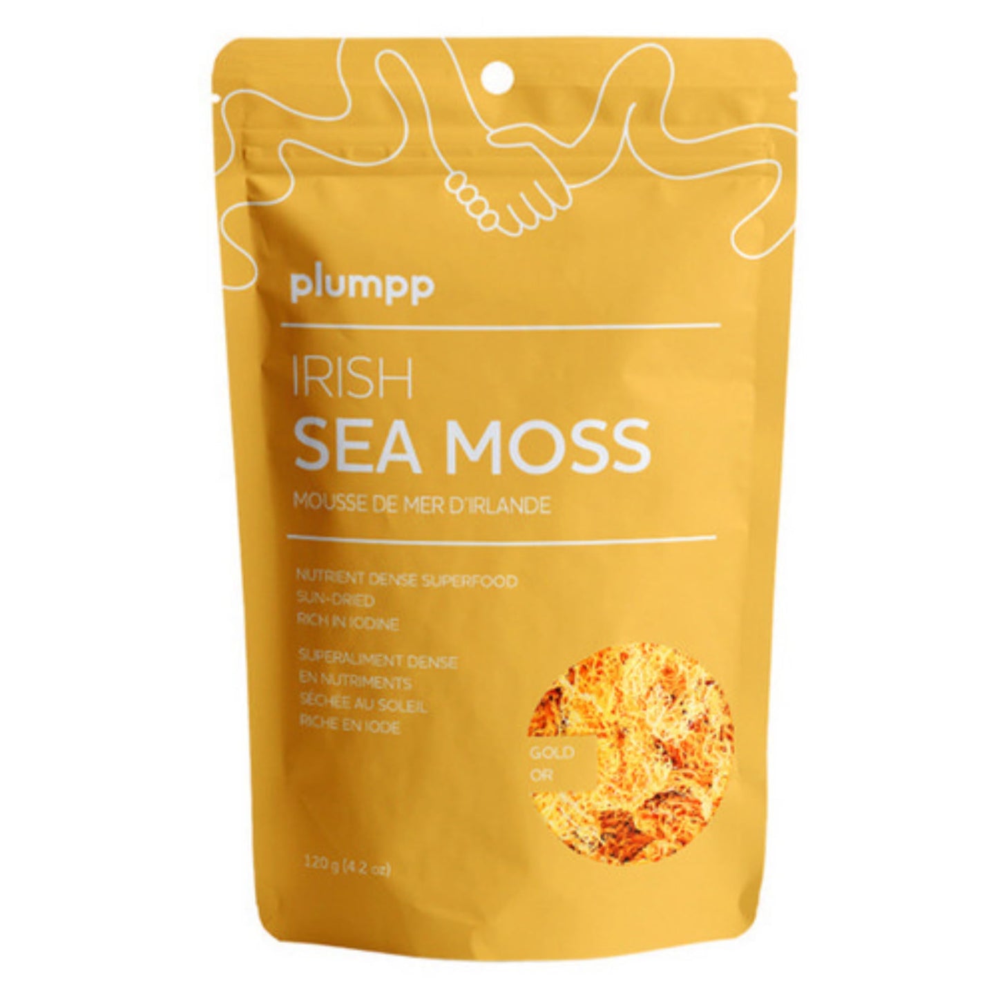 Plumpp Gold Irish Sea Moss, 120 GR