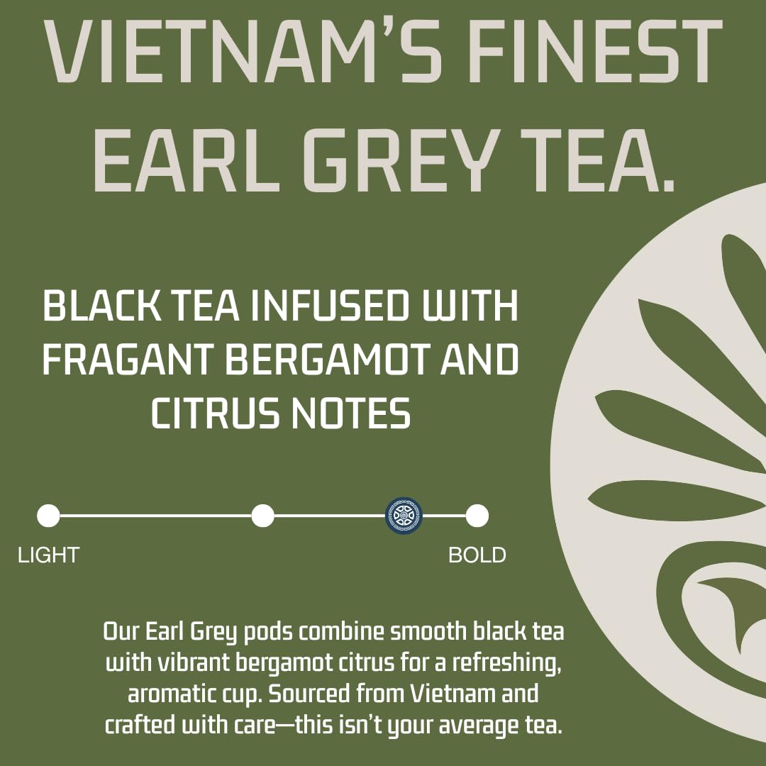 SALISH KINH Vietnamese Tea | Single Serve Tea Pods | 24 Count | Specialty Grade | Single Origin | Direct Trade | Compatible with Keurig 1.0 & 2.0