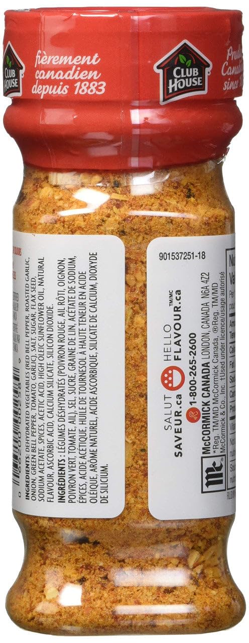 Club House, Herbs & Spices, Blends, Roasted Garlic & Peppers, 144g/5oz
