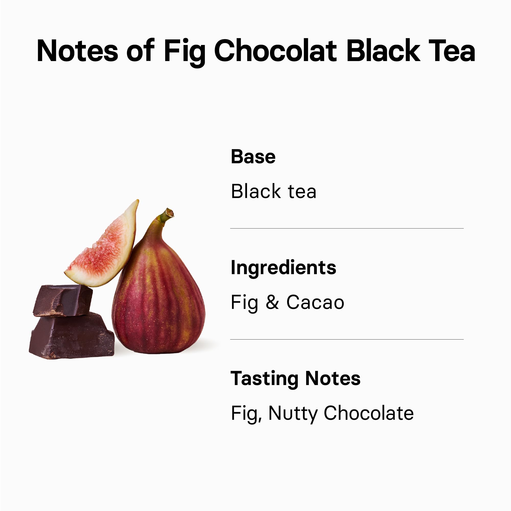 OSULLOC Fig Chocolat Black Tea (Juicy Fig & Chocolate flavor), Fruit Tea Blend, Premium Tea bags from Jeju Isalnd, 20 tea bags