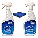 PROXI RMC Spray & Walk Away Spot Removal (2-pack) Stain Remover Deodorizer Carpet Cleaner and Upholstery + Large 16 x 16 Microfiber Cleaning Cloth