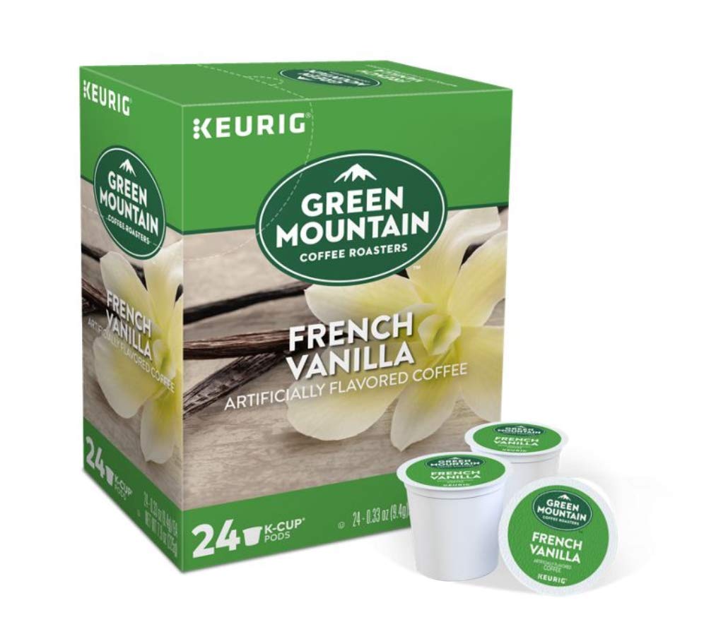 Green Mountain Coffee, French Vanilla, Single-Serve Keurig K-Cup Pods, Light Roast Coffee, 192 Count (8 Boxes of 24 Pods)