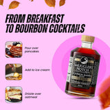 Smugglers’ Notch Maple Works - Bourbon Barrel Aged - 100% Pure Vermont Maple Syrup - Natural Sweetener & Gluten Free - Rich Taste - Waffles
