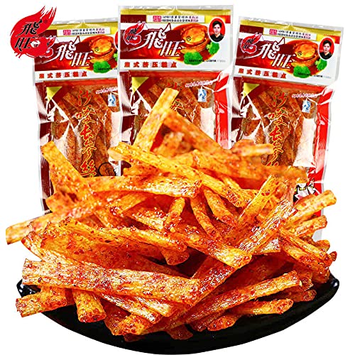 YUYONGTANG ??????8090??????????????? ???18gFeiwang Hunan spicy strips 8090 nostalgic snacks snacks spicy strips spicy slices spicy skin spicy strips