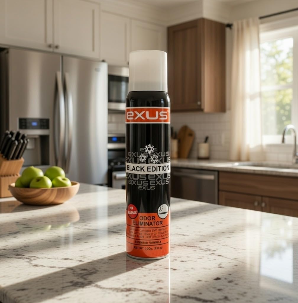 Exus Odor Eliminator & Air Freshener Spray 3.0 Oz. (Black Edition)
