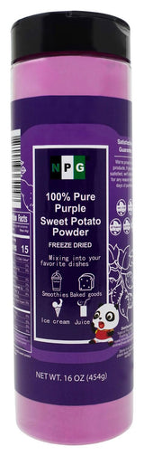 NPG 100% Pure Purple Sweet Potato Powder (Purple Yam Ube) 16 Ounces, All Natural Purple Dry Food Coloring Powder for Baking, Smoothies, Pasta