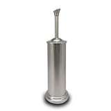 Indecor Home Stainless Steel Toilet Bowl Brush with Holder Metal Bathroom Cleaning Set Rustproof Hygienic Durable Modern Design