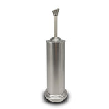 Indecor Home Stainless Steel Toilet Bowl Brush with Holder Metal Bathroom Cleaning Set Rustproof Hygienic Durable Modern Design