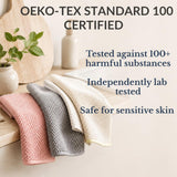 Solyra Oeko-Tex Certified Microfiber Cleaning Cloths - Non-Toxic, Safe for Family & Pets - 6 Pack Kitchen Rags for Counter - 12x12 in, Lint-Free