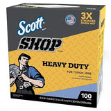 Scott Non-Woven Fibers Shop Towels 16.8 in. W X 8.34 in. L 100 Sheet 1 pk