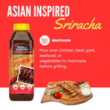World Harbors Sriracha Hot Sauce & Marinade Perfect for Grilled Meats, Seafood, Dipping, Marinades & Garnishes - Enhance Your Meals with Sriracha