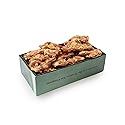 Western Nut Company Almond Brittle Gift Box, Green Box wrapped in Seasonal Wrapping Paper, 16 oz, Almond Brittle Flavor