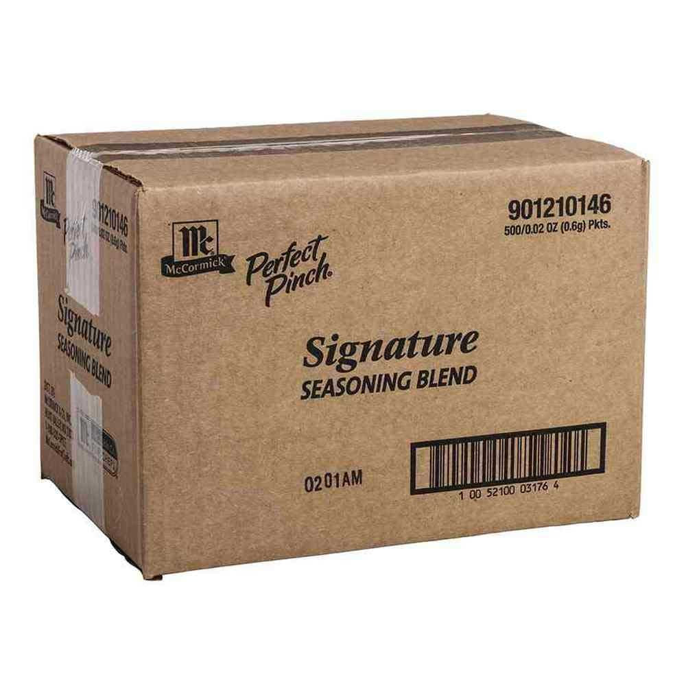 Mccormick Perfect Pinch Salt Free Signature Seasoning Blend, 0. 73 Gram - 500 per case.