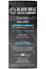 Black Rifle Coffee Company 30 Loyal Spirit Espresso Capsules - Light Roast, Nutty Citrus & Caramel, Nespresso® OriginalLine Compatible