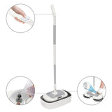 Electric Mop with Cleaning Bucket - Cordless Floor Polisher, 4 Pack Mop Pads, Automatic Cleaning, Up to 100 Mins, Rechargeable, for Wooden, Marble