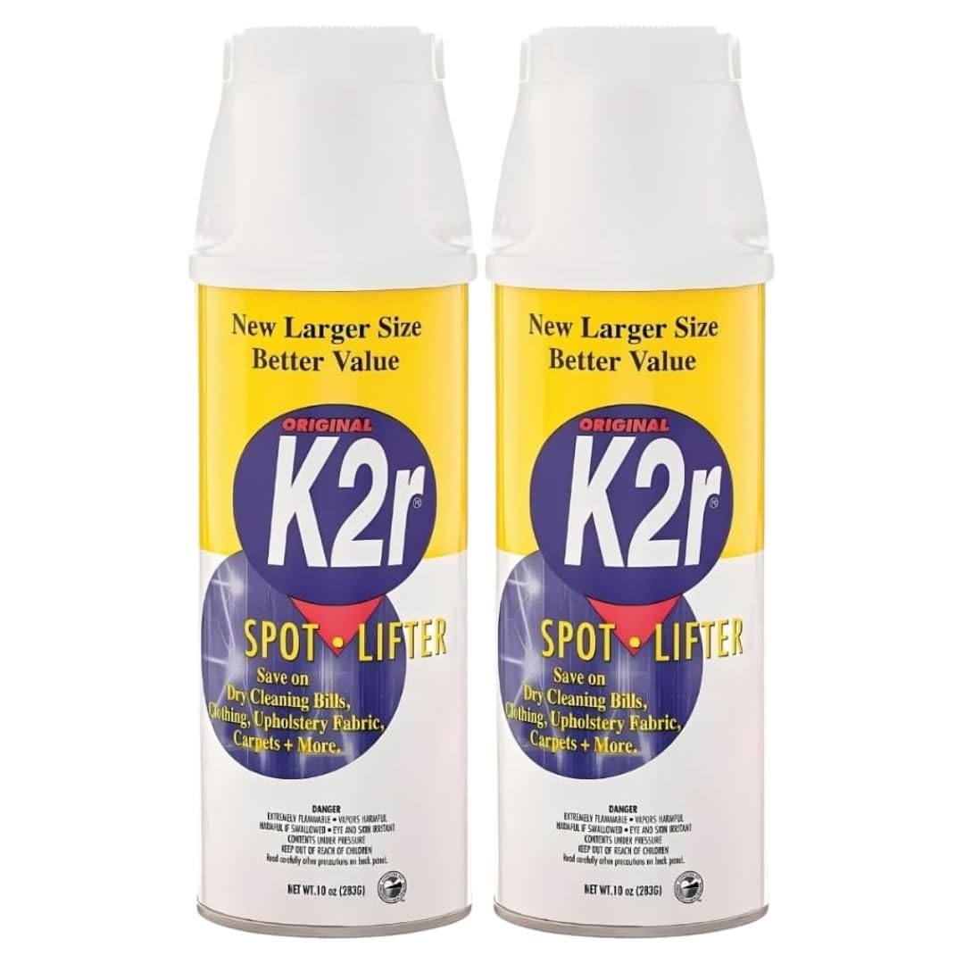 2R No Scent Spot Stain Remover 10 oz Spray - for Fabric and Upholstery - Stain Remover Clothes Laundry - Spray Wash Alternative - Pack of 2