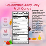 Fruit Jelly Candy 2 lbs | Mixed Fruit Jelly - Mango, Strawberry, Apple, Pineapple, and Grape | Popping Squeeze Jellies | Viral Candy from Tiktok |