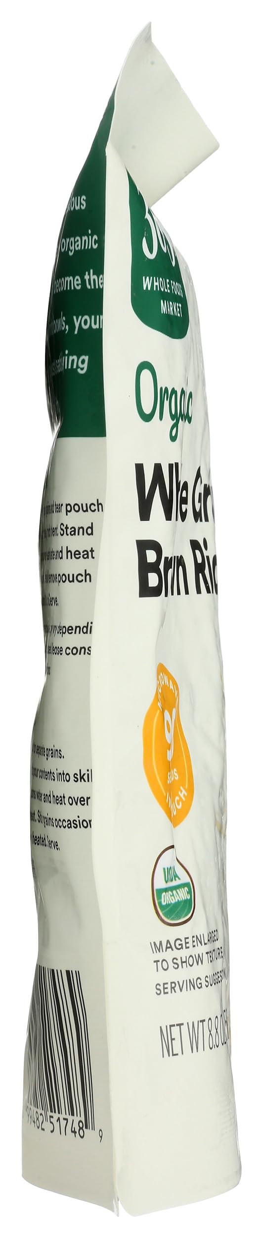 365 by Whole Foods Market, Organic Whole Grain Brown Rice, 90-Second Microwave in Pouch, 8.8 Ounce
