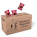 Michel et Augustin Cookies Individually Wrapped Snacks, Dark Chocolate & Sea Salt Shortbread Cookies, Bulk Snacks, 180 French Butter Cookies