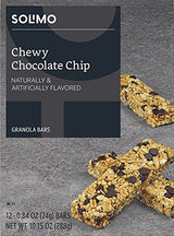 Amazon Brand - Solimo Chewy Chocolate Chip Granola Bar, 12 Count (Pack of 12)