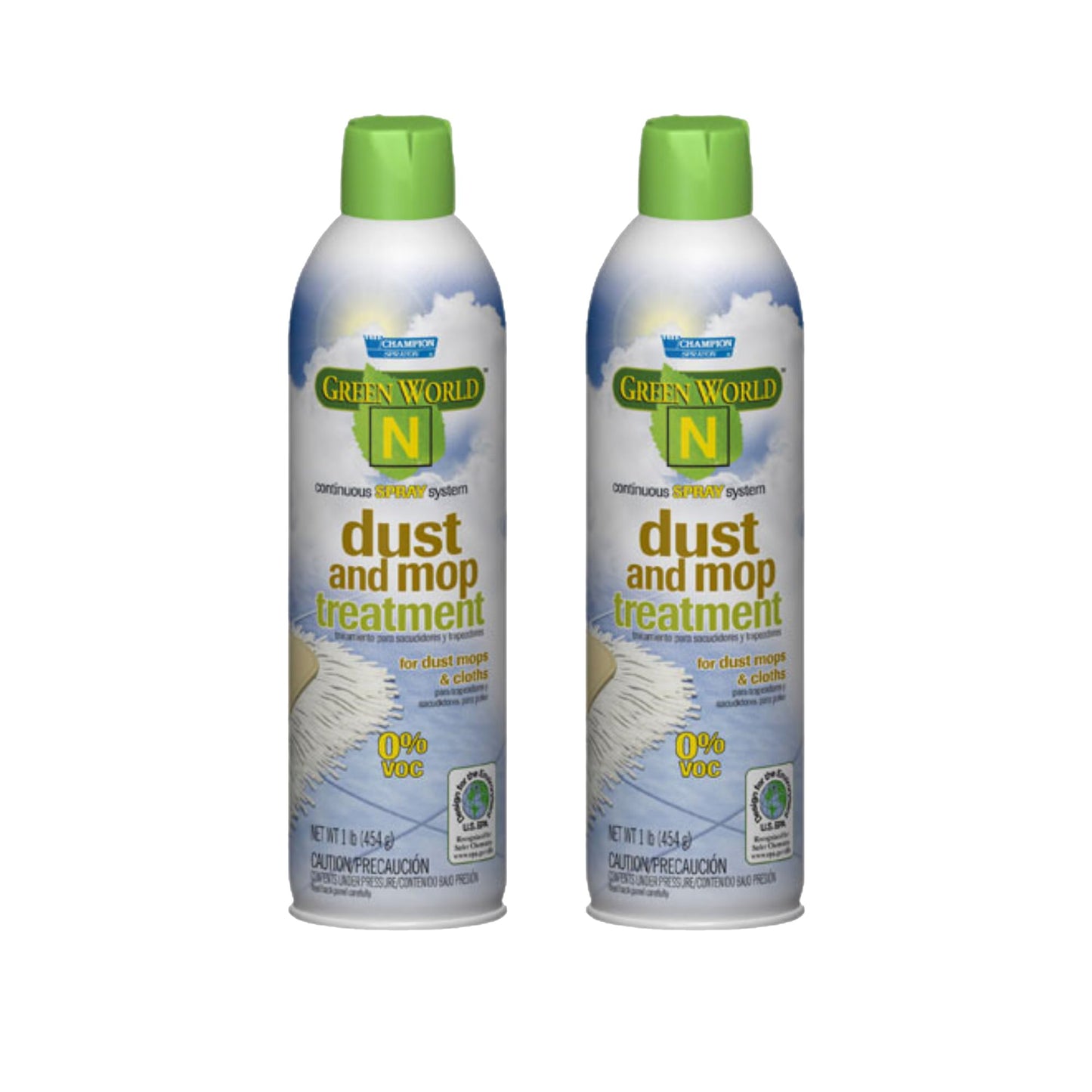 Champion Sprayon Dust and Mop Treatment. 2-14oz. Net Can.