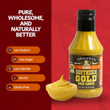 Maurice’s Southern Gold BBQ Sauce, Honey Flavor - Carolina Gold Barbecue Sauce with Sweet Flavor - Authentic Carolina Barbeque Dressing