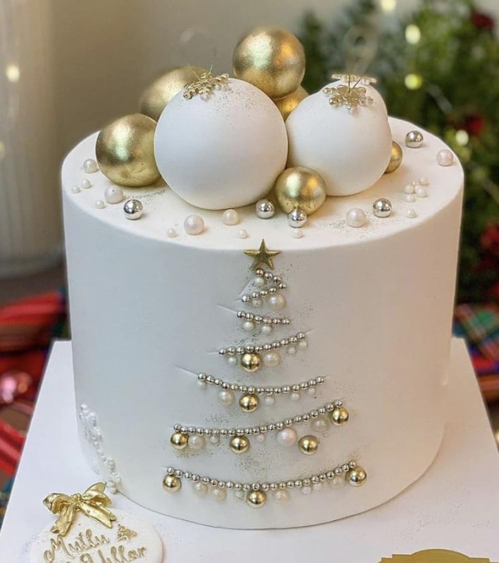 Gold Pearl Sugar Sprinkles 4.23 oz, 10mm Candy Pearls Ideal for Baking, Cake and Cupcake Toppers, Cookie Decoration, Ice Cream Topping, Wedding Shower