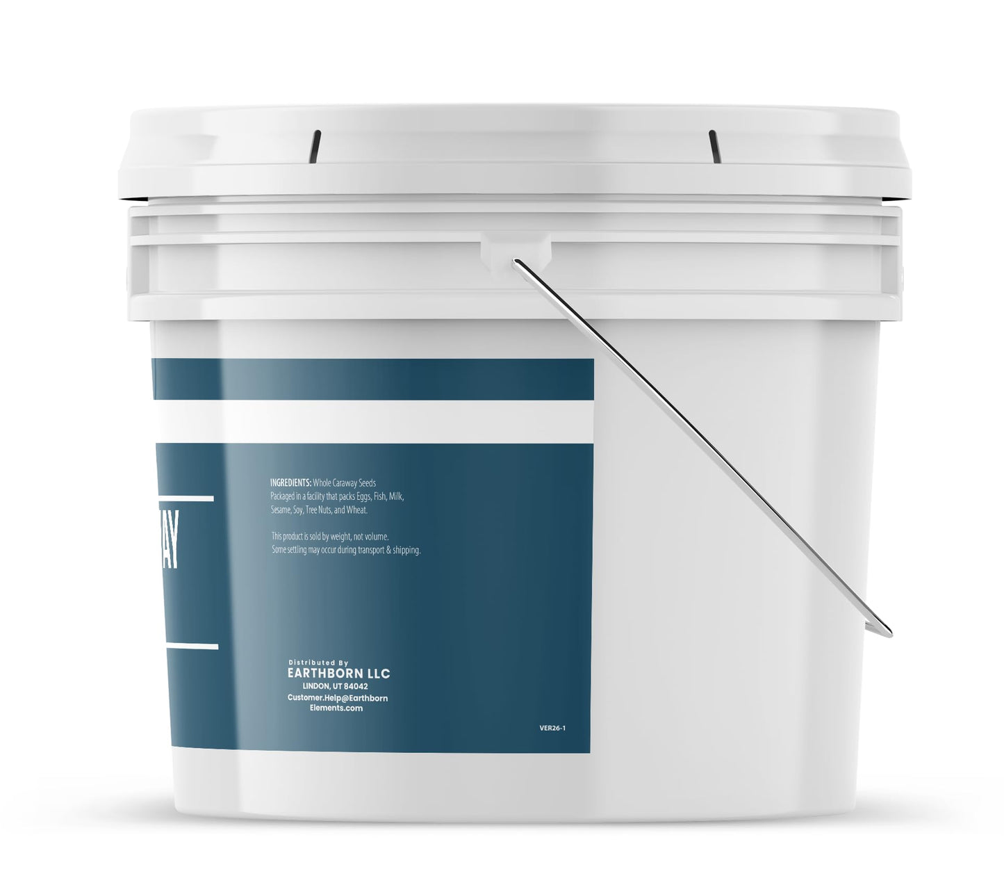 Earthborn Elements Caraway Seeds 1 Gallon Bucket, Rich & Nutty Flavor, Baking & Cooking (65.6 Ounces)
