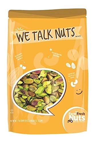 Shelled Raw Pistachio Kernels by Farm Fresh Nuts (2 LB.) Bag off The World's Finest Premium California Pistachios | Unsalted, Handpicked for Great