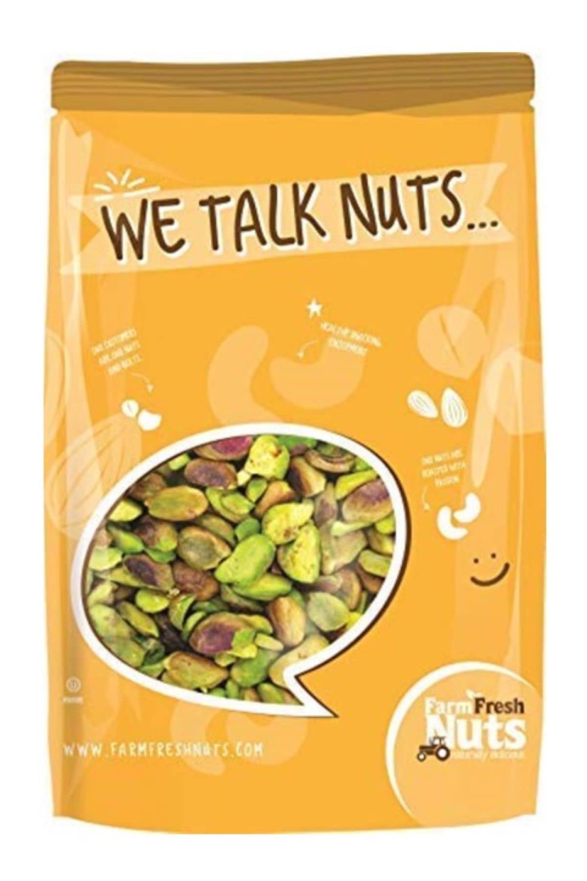 Shelled Raw Pistachio Kernels by Farm Fresh Nuts (2 LB.) Bag off The World's Finest Premium California Pistachios | Unsalted, Handpicked for Great