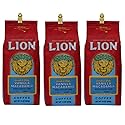 Lion Coffee, Arabica Coffee Beans, Light Roast Whole Bean Coffee, Vanilla Macadamia Flavor, A Taste of Aloha, 10 Ounce (Pack of 3) Bag