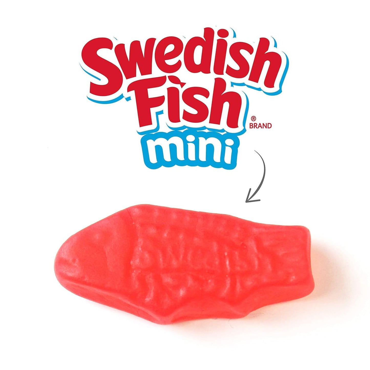 Gummy Red Fish Mini Soft & Chewy Candy - Classic Fruity Red Gummy Candy, 12 oz Share Size Resealable Bags (6 Pack) Bulk Candy - Movie Night Treats