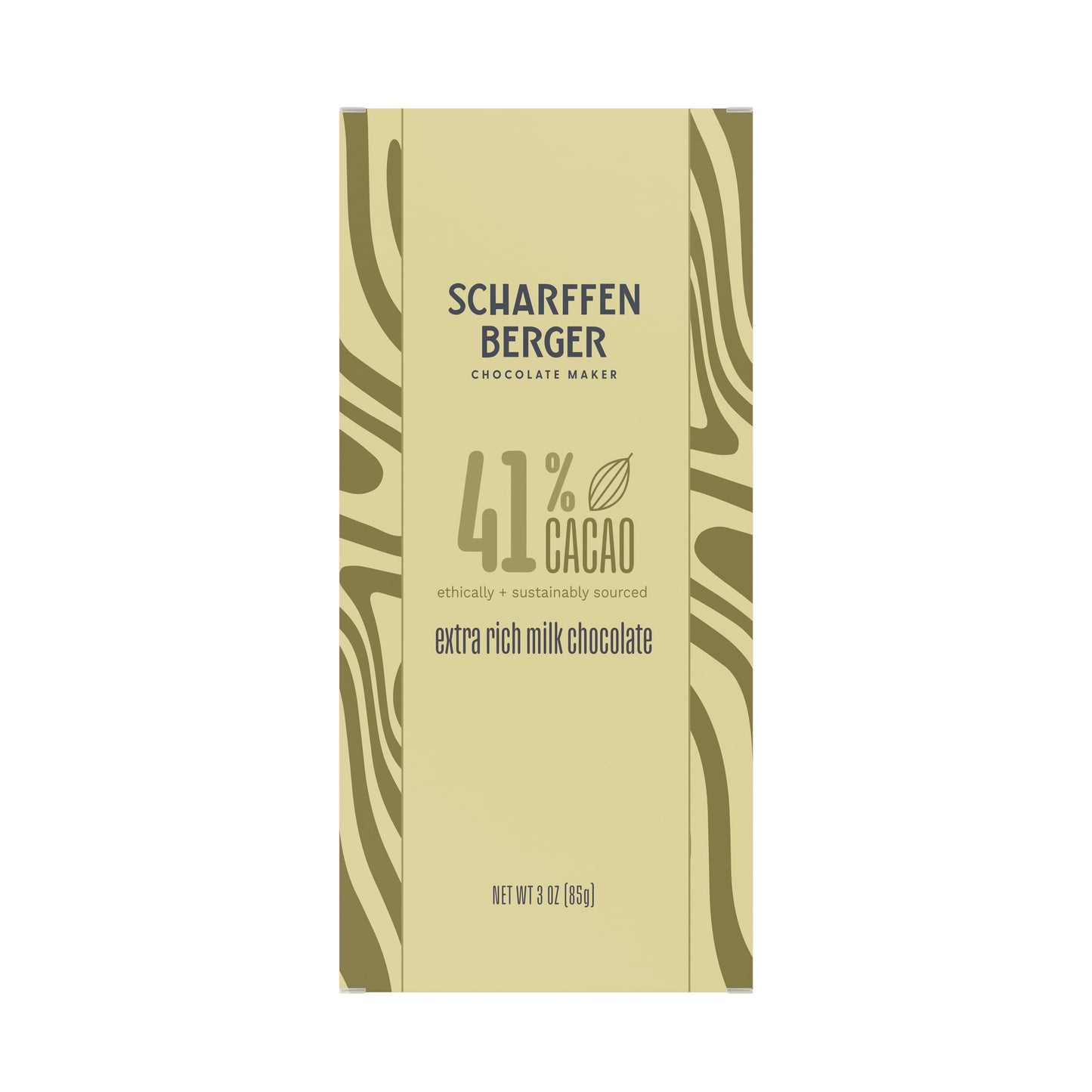 SCHARFFEN BERGER Chocolate Bar, 41% Cacao Extra Rich Gluten Free Milk Chocolate, 3.0 Ounce Bar (Pack of 6)