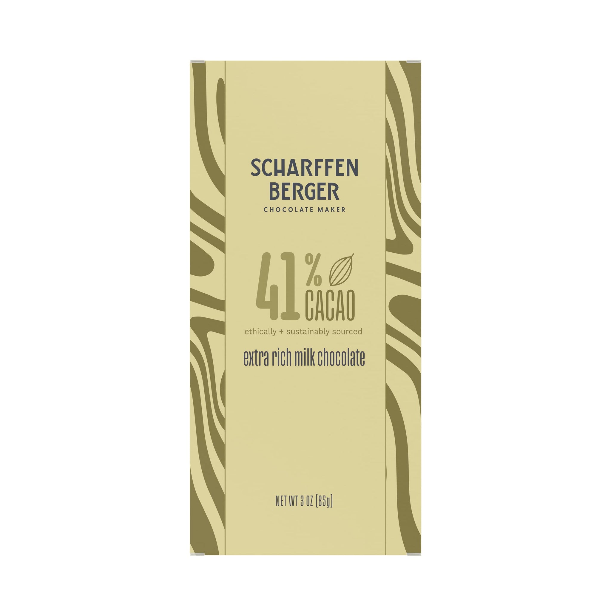 SCHARFFEN BERGER Chocolate Bar, 41% Cacao Extra Rich Gluten Free Milk Chocolate, 3.0 Ounce Bar (Pack of 6)