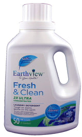 Earthview Liquid Laundry Detergent, Fragrance Free, 2 pk/ 50 oz- Designed for Environmental Sensitivities (MCS, EI, MI) Sensitive Skin, Unscented