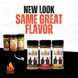 AC BARBEQUE TRIO SEASONING SET - The MVP, Midnight Smoke, Lemon Stepper BBQ Rubs Variety Spice Pack for Steaks, Chicken, Pork, Veggies, Wings