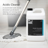 MORE Grout Cleaner for Tile Floors - Acidic Grout Cleaning Solution - Removes Cement-Based Grout Haze, Efflorescence and Mineral Deposits - Gallon