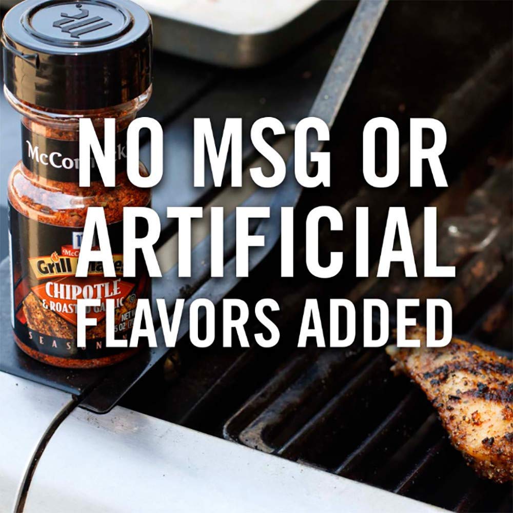 McCormick Grill Mates Chipotle & Roasted Garlic Seasoning, 2.5 OZ (Pack - 6)