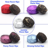 LWXLJMJZC?Ripe Puerh Tea Mini Cake 30pcs(10 Tastes*3pcs) |Yunnan Pu-erh Tea |Rice Balls (Cook&uncook) Pu'erh Tea | Mini Tuo Cha Black Tea