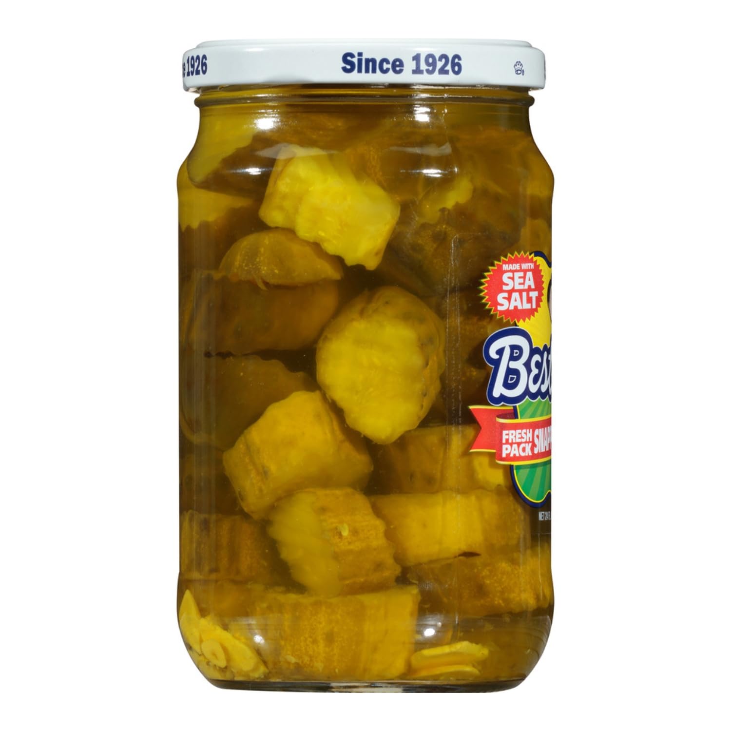 Best Maid Products - 24 Ounce Glass Jars Baby - Dill, Kosher, Hamburger Slices, Garlic Bites, Habanero Chips, & Xtreme Hot Pickles (2 Pack, Snappy